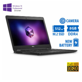 Dell Latitude E7470 i7-6600U/14”FHD/8GB DDR4/512GB M.2 SSD/No ODD/Camera/New Battery/10P Grade A Ref