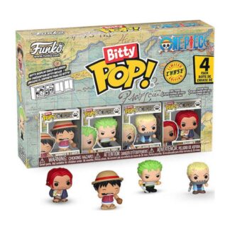 Funko Bitty Pop! One Piece: 4-Pack - Monkey D. Luffy, Roronoa Zoro, Axe-Hand Morgan (FNK68921)