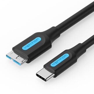 VENTION USB 3.0 C Male to Micro-B Male 2A Cable 0.5M Black (CQABD) (VENCQABD)