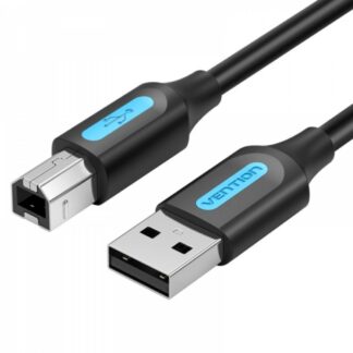 VENTION USB 2.0 A Male to B Male Cable 1M Black PVC Type (COQBF) (VENCOQBF)