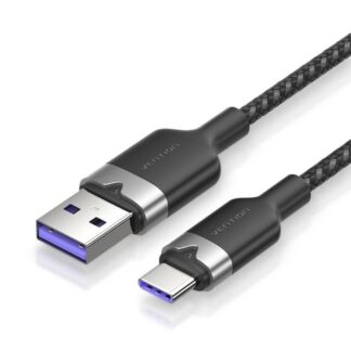 VENTION USB 2.0 A Male to C Male 6A Cable 1.5M Black Flexible PVC Type (CWBBG) (VENCWBBG)