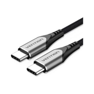 VENTION USB 2.0 C Male to C Male 5A Cable 1M Gray Flexible PVC Type (TRWHF) (VENTRWHF)