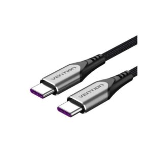 VENTION Cotton Braided USB-C to USB-C 3.1 Cable 1M Gray (TAAHF) (VENTAAHF)