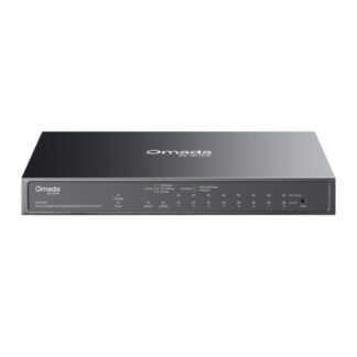 TP-Link Omada 10-Port Gigabit Easy Managed Switch with 8-Port PoE+ (63W POE Budget) (ES210GP) (TPES210GP)