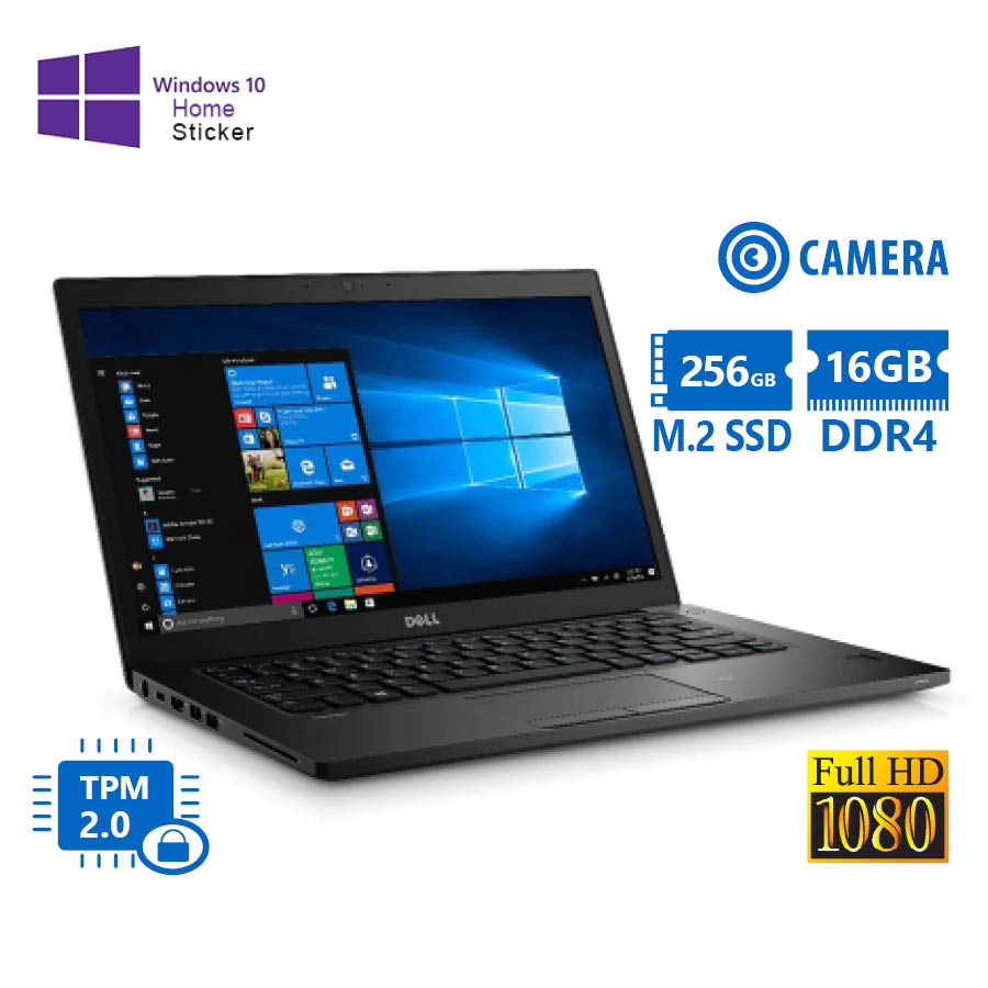 Dell Latitude 7480 i7-7600U/14``FHD/16GB DDR4/256GB M.2 SSD/No ODD/Camera/10H Grade A Refurbished La - Image 2