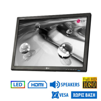 Used Monitor W2442PE LED/LG/24``FHD/1920x1080/Wide/Black/w/Speakers/No Stand/D-SUB & DVI-D & HDMI