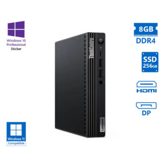 Lenovo ThinkCentre M80q Tiny i5-10500T/8GB DDR4/256GB SSD/No ODD/10P Grade A Refurbished PC