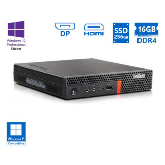 Lenovo ThinkCentre M920q Tiny i7-8700T/16GB DDR4/256GB SSD/No ODD/10P Grade A Refurbished PC