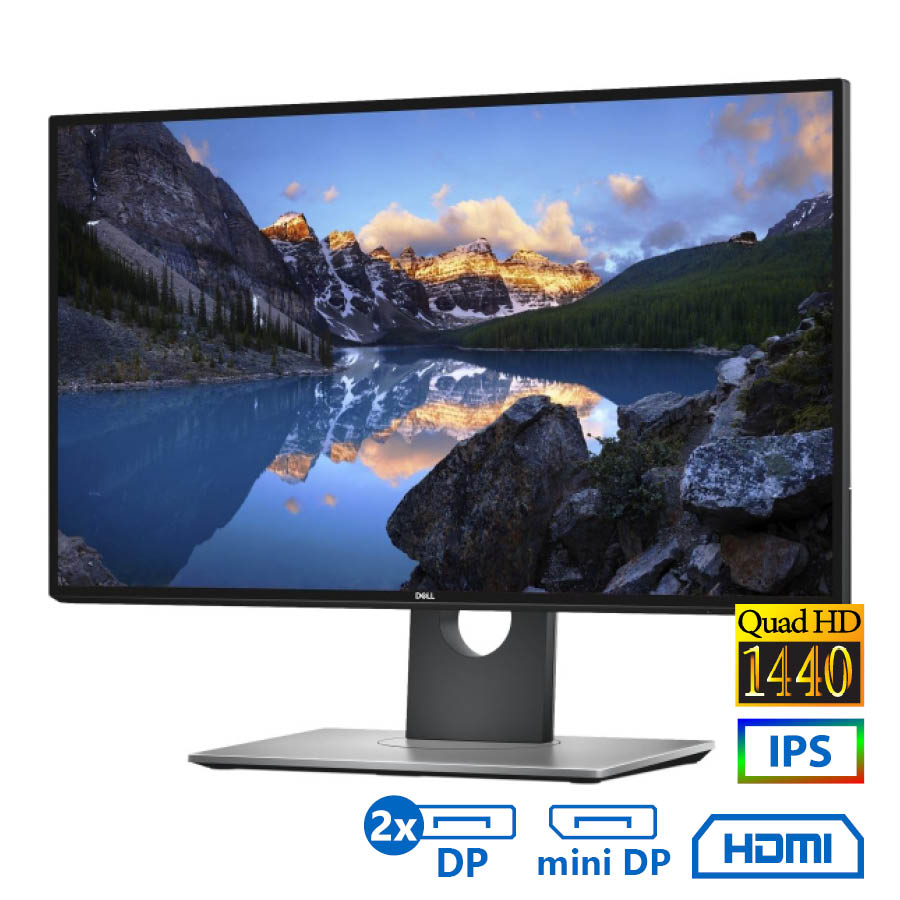 Used (A-) Monitor U2518D IPS/Dell/25”QHD/2560x1440/Wide/Black/Grade A-/mini DP & 2xDP & HDMI & USB 3 - Image 2