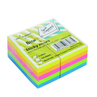 EnLegend Αυτοκόλλητες σημειώσεις 50Χ50, 250φ,neon 5 color mix (SMB50-NM) (ENLSMB50-NM)