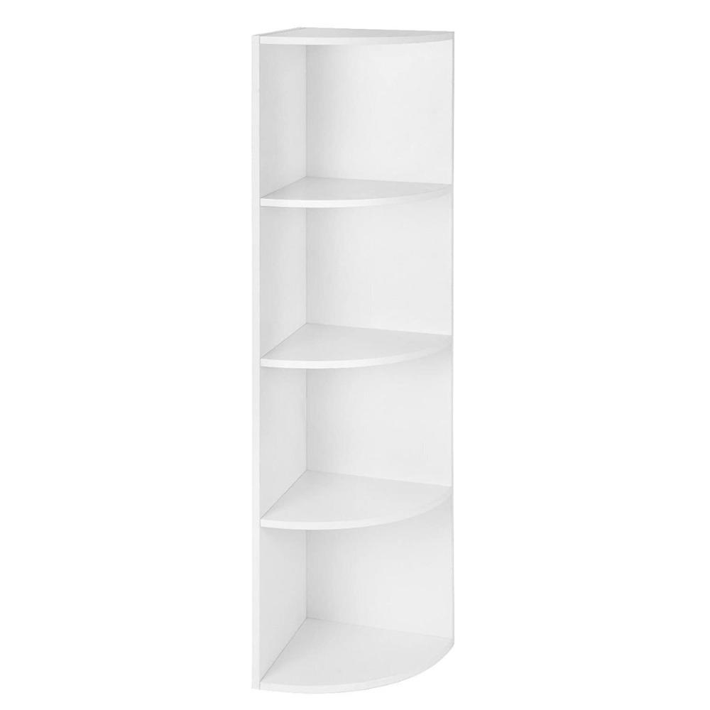 Vasagle Γωνιακή Ξύλινη Ραφιέρα με 4 Ράφια 30 x 30 x 129.5 cm (LBC42WT) (VASLBC42WT)