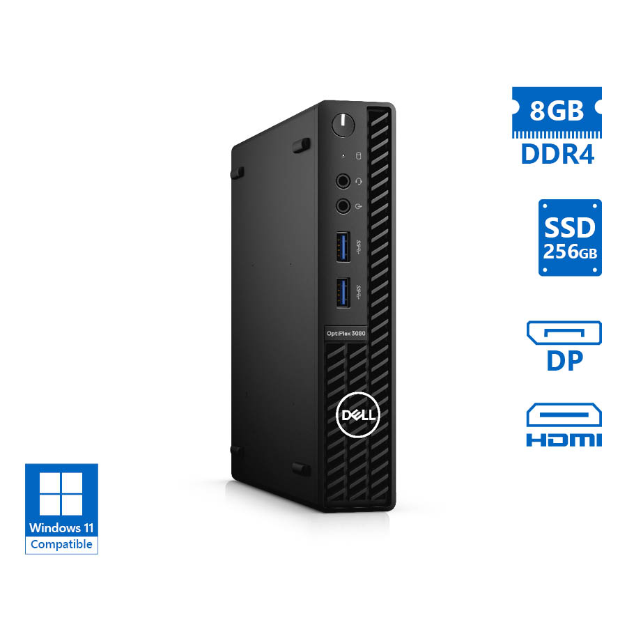 Dell Optiplex 3080 DM i5-10400T/8GB DDR4/256GB SSD/No ODD/Grade A Refurbished PC - Image 2