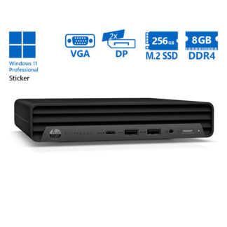 HP (A-) EliteDesk 800G6 DM i5-10500/8GB DDR4/256GB M.2 SSD/No ODD/11P Grade A- Refurbished PC
