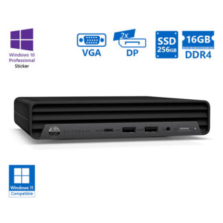 HP EliteDesk 800G6 DM i5-10500/16GB DDR4/256GB SSD/No ODD/10P Grade A Refurbished PC