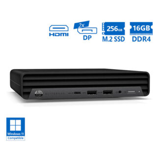 HP EliteDesk 800G6 DM i5-10500/16GB DDR4/256GB M.2 SSD/No ODD/Grade A Refurbished PC