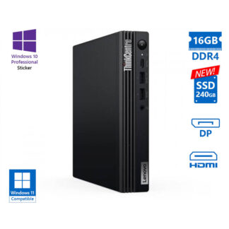 Lenovo ThinkCentre M70q Tiny i5-12500T/16GB DDR4/240GB SSD New/No ODD/10P Grade A Refurbished PC