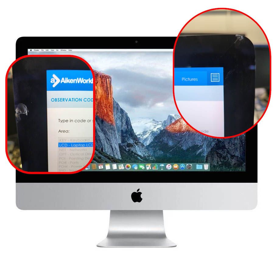 Apple (B) iMac 18.2 A1418 WiFi w/Monitor 21.4``4K Retina i5-7500/8GB DDR4/32GB PCIe SSD & 1TB/No ODD - Image 3