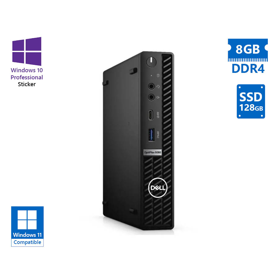 Dell Optiplex 5080 DM i3-10100T/8GB DDR4/128GB SSD/No ODD/10P Grade A Refurbished PC