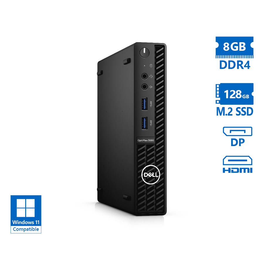 Dell Optiplex 3080 DM i5-10500T/8GB DDR4/128GB M.2 SSD/No ODD/Grade A Refurbished PC