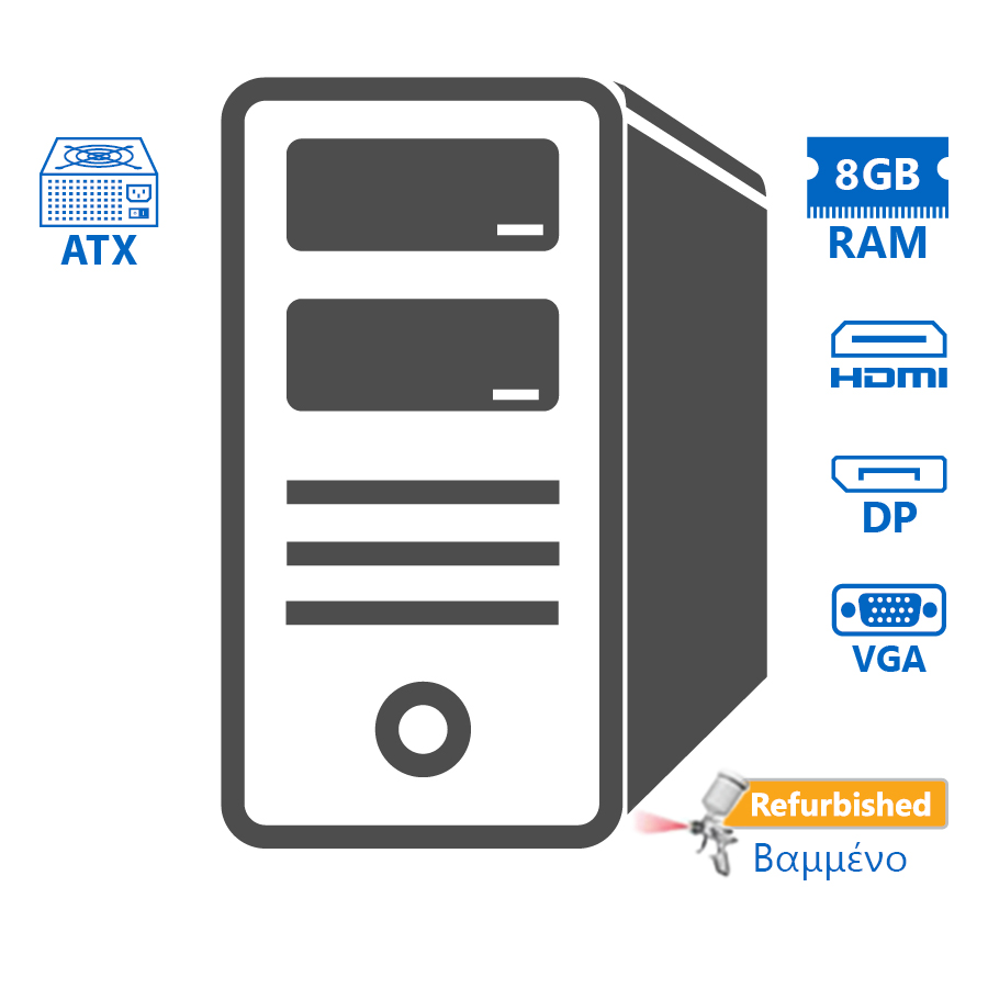 OEM Tower i5-4590/8GB DDR3/500GB/DVD/Grade A+ Refurbished PC - Image 2