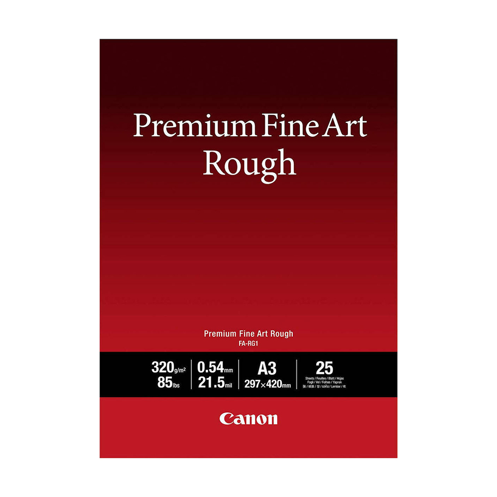 Canon FA-RG1 Photo Paper Premium Fine Art Smooth A3 320gr/m² for Printers Inkjet 25 Sheets (4562C003) (CANFA-RG1A3)