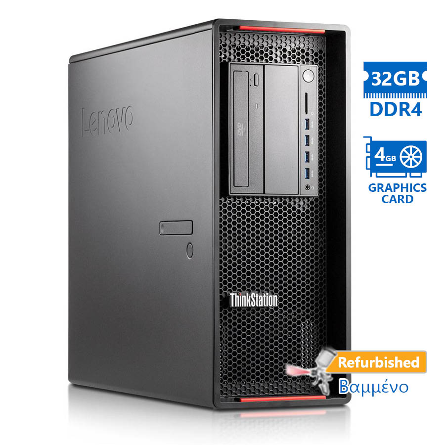 Lenovo Thinkstation P500 Tower Xeon E5-1650v3(6-Cores)/32GB DDR4/2TB/Nvidia 4GB/DVD/8P Grade A+ Work