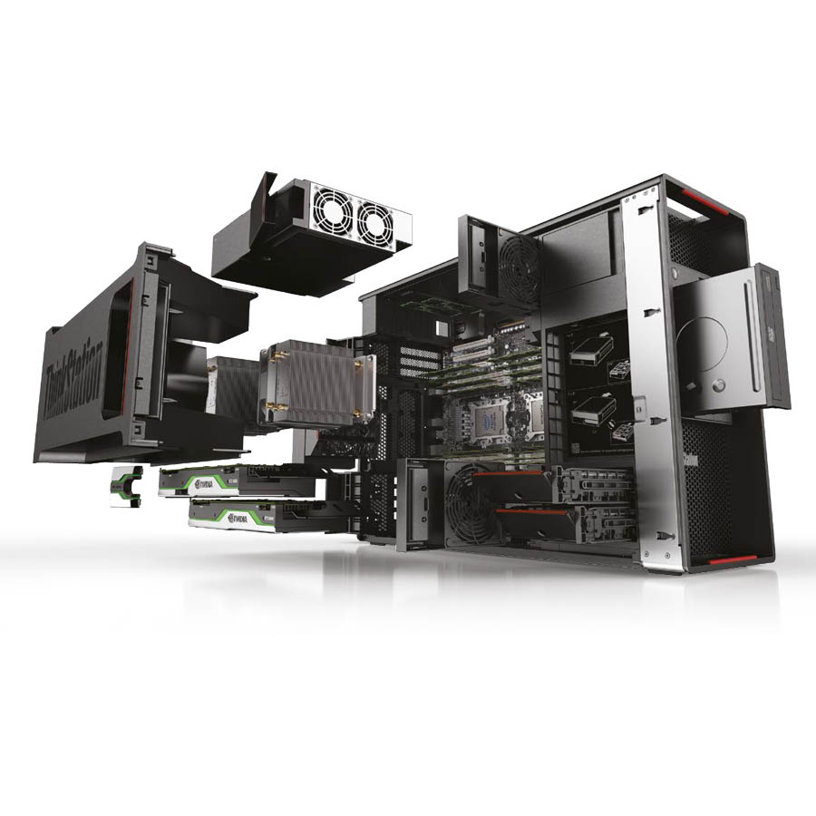 Lenovo Thinkstation P500 Tower Xeon E5-1650v3(6-Cores)/32GB DDR4/2TB/Nvidia 4GB/DVD/8P Grade A+ Work - Image 3
