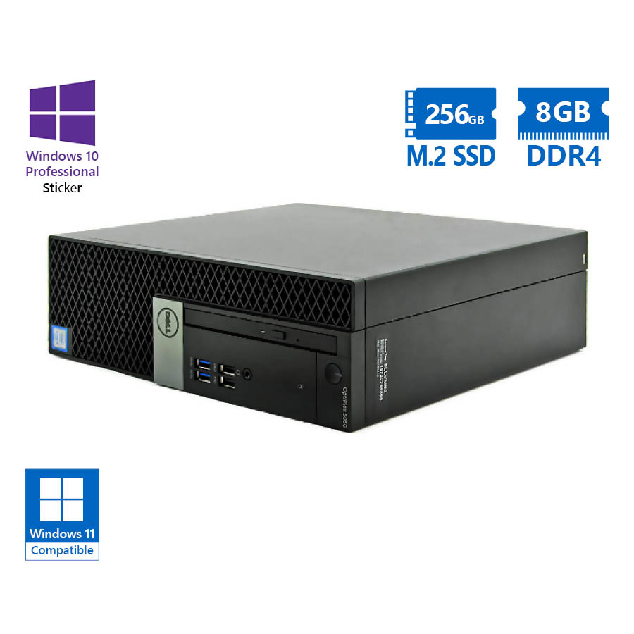 Dell (A-) 5060 SFF i5-8500/8GB DDR4/256GB M.2 SSD/No ODD/10P Grade A- Refurbished PC