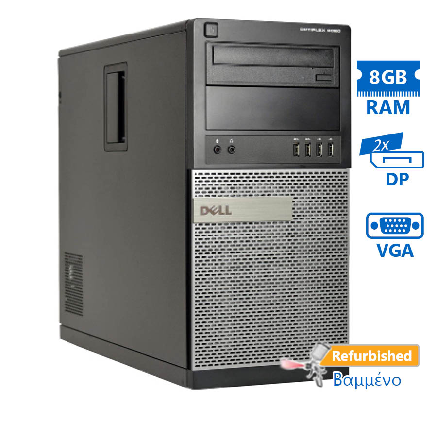 Dell 9020 Tower i5-4570/8GB DDR3/500GB/DVD/8H Grade A+ Refurbished PC
