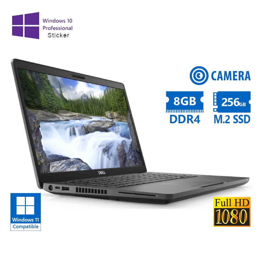 Dell (A-) Latitude 5400 i5-8365U/14``FHD/8GB DDR4/256GB M.2 SSD/No ODD/Camera/10P Grade A- Refurbish - Image 2