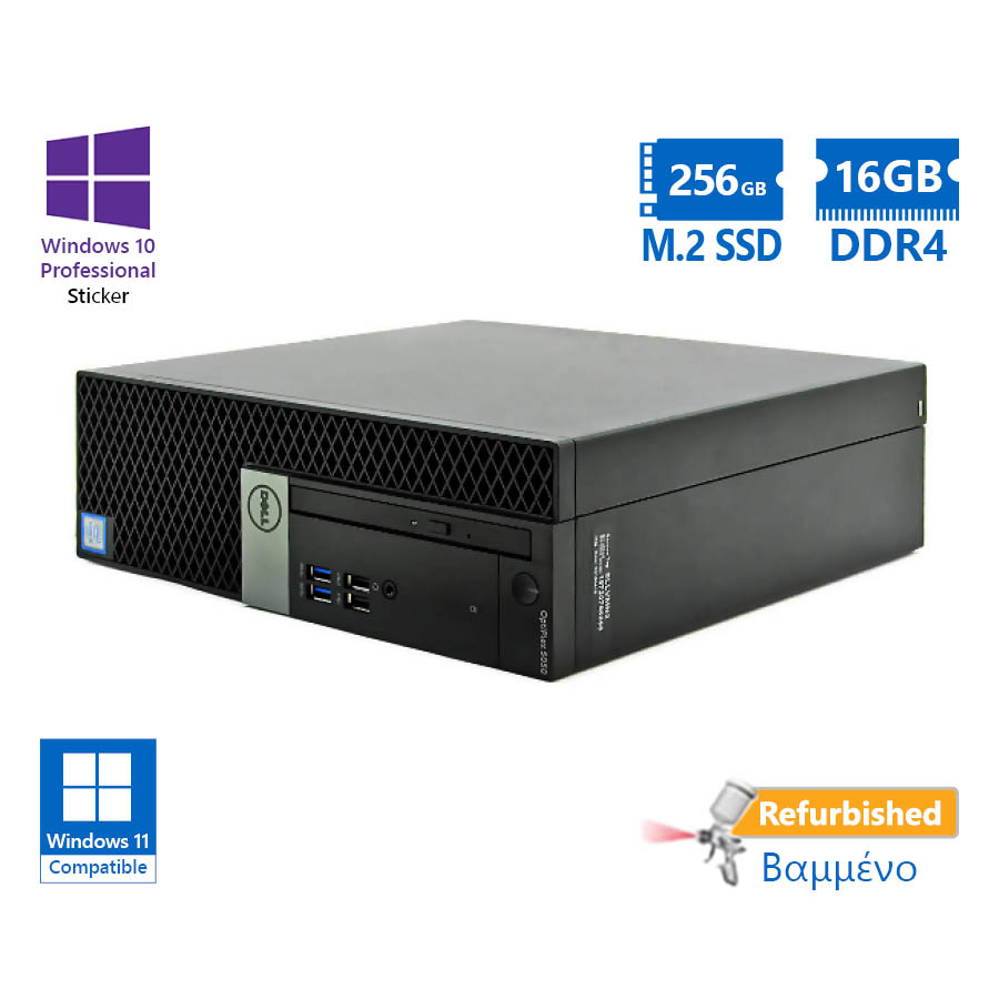 Dell 5060 SFF i5-8500/16GB DDR4/256GB M.2 SSD/No ODD/10P Grade A+ Refurbished PC - Image 2