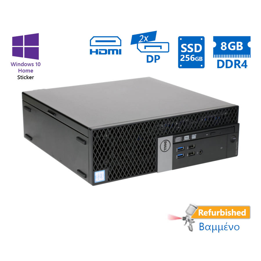 Dell 5050 SFF i5-6500/8GB DDR4/256GB SSD/DVD/10H Grade A+ Refurbished PC - Image 2