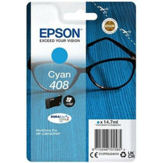 Epson Μελάνι Inkjet No.408 Cyan (C13T09J24010) (EPST09J240)