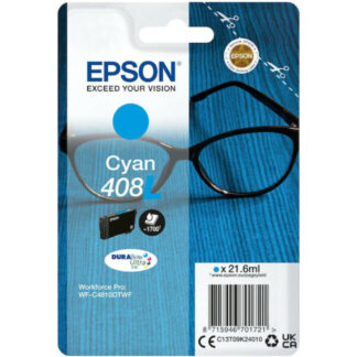 Epson Μελάνι Inkjet No.408L Cyan (C13T09K24010) (EPST09K240)