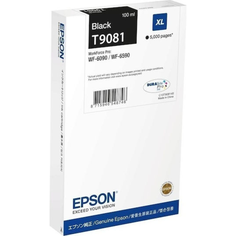 Epson Inkjet Ink Cartridge T90814N XL Black (C13T90814N) (EPST90814N)