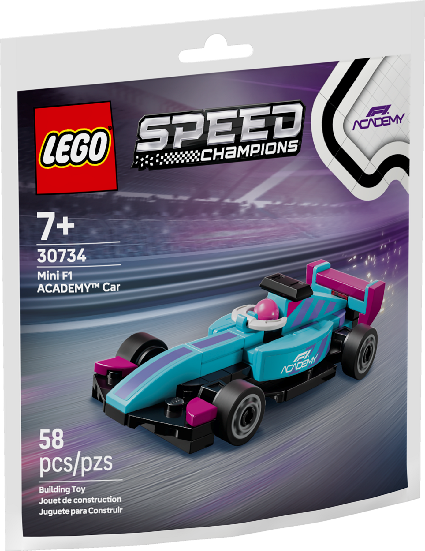 Lego Speed Champions F1 Academy Mini Car (Polybag) (30734) (LGO30734)