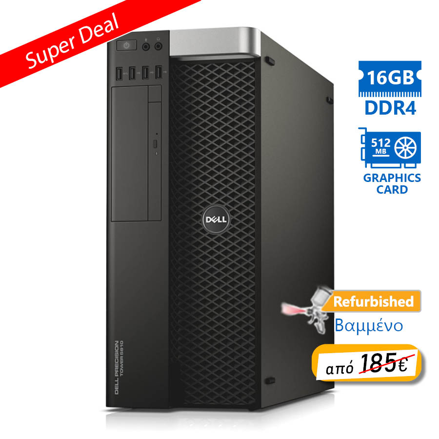 Dell Precision 5810 E5-1620v3(4-Cores)/16GB DDR4/500GB/Nvidia 512MB/DVD/8P Grade A+ Workstation Refu - Image 2