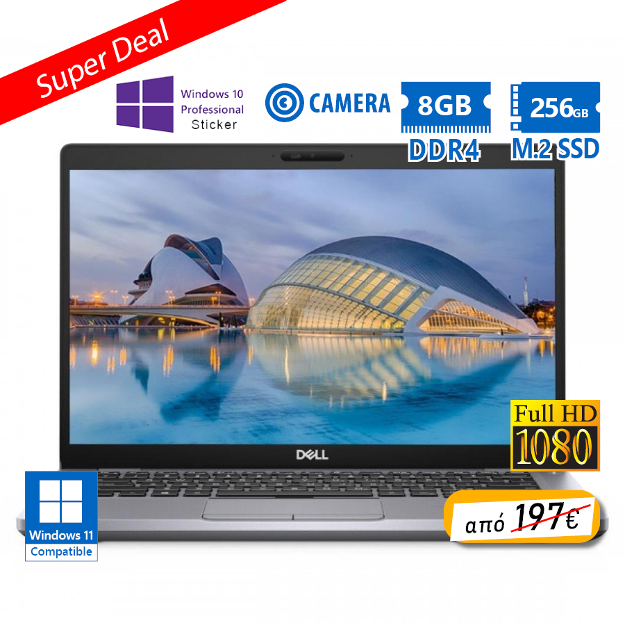 Dell (A-) Latitude 5410 i5-10310U/14``FHD/8GB DDR4/256GB M.2 SSD/No ODD/Camera/10P Grade A- Refurbis - Image 2