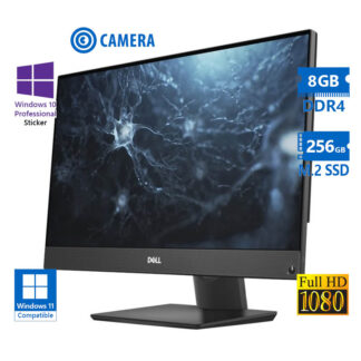 Dell OptiPlex 7480 AIO w/Monitor 24”FHD i5-10500/8GB DDR4/256GB M.2 SSD/No ODD/Webcam/10P Grade A Re