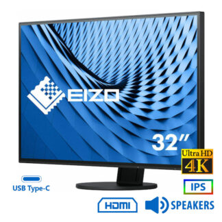 Used Monitor FlexScan EV3285 IPS/Eizo/32``Ultra HD 4k/3840x2160/Wide/Black/w/Speakers/DP & HDMI & US