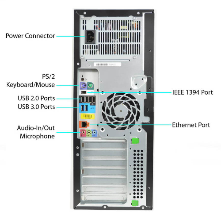 HP Z420 Tower Xeon E5-1603(4-Cores)/16GB DDR3/2TB/Nvidia 1GB/DVD/7Ult Grade A+ Workstation Refurbish - Image 3