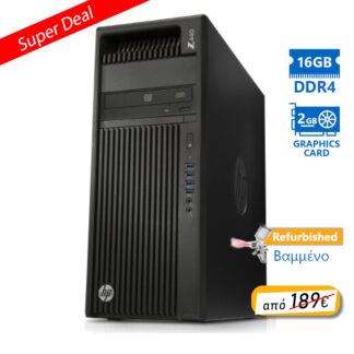 HP Z440 Tower Xeon E5-1620v3(4-Cores)/16GB DDR4/2TB/ATI 2GB/DVD/8P Grade A+ Workstation Refurbished