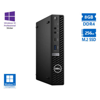 Dell Optiplex 5090 DM i5-10600T/8GB DDR4/256GB M.2 SSD/No ODD/10P Grade A Refurbished PC
