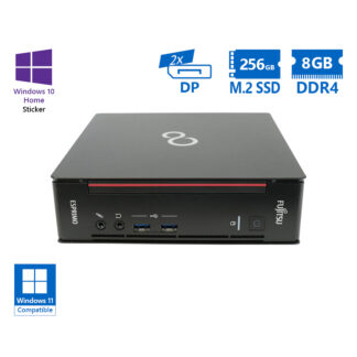 Fujitsu Esprimo Q558 USFF i5-9400/8GB DDR4/256GB M.2 SSD/No ODD/10H Grade A Refurbished PC