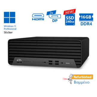 HP 600G6 SFF i5-10500/16GB DDR4/240GB SSD New/No ODD/11P Grade A+ Refurbished PC