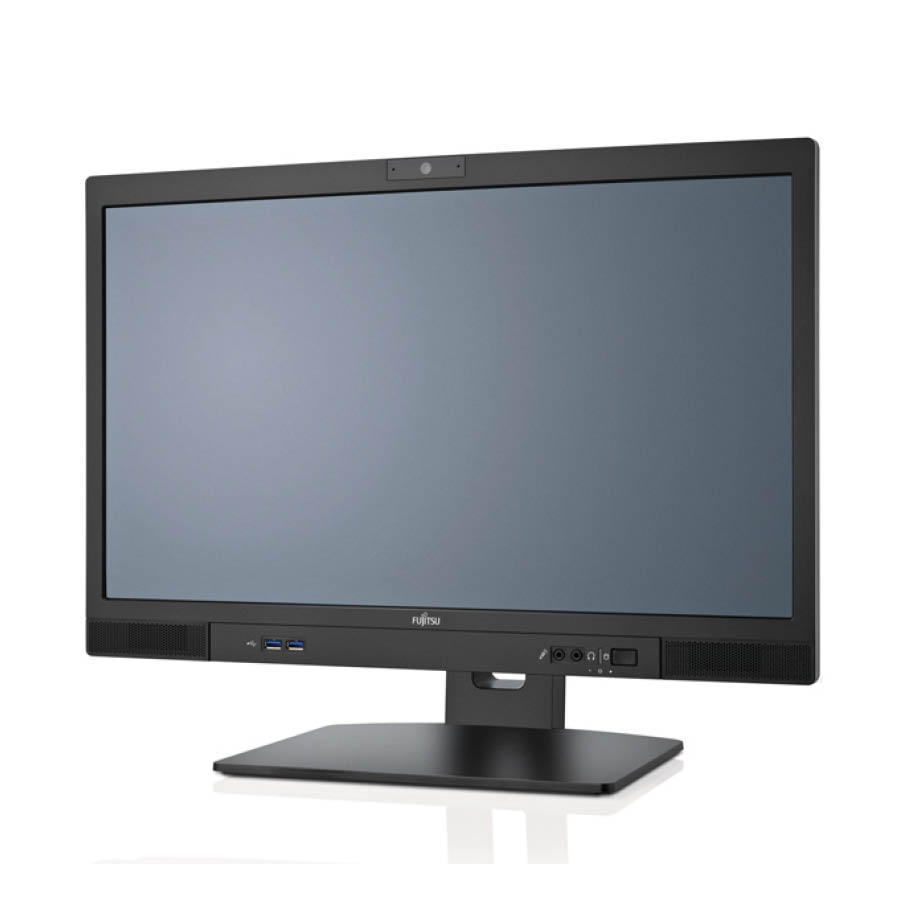 Fujitsu (A-) Esprimo K558 AIO w/Monitor 24``FHD/i5-9400T/8GB DDR4/256GB M.2 SSD/DVD/10P Grade A- Ref - Image 2