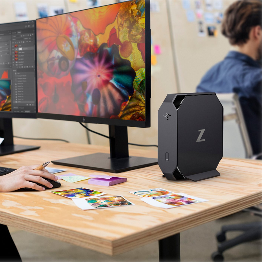 HP Z2 G5 Mini i7-10700/16GB DDR4/256GB M.2 SSD/Nvidia Quadro P620 (2GB)/No ODD/10P Grade A+ Workstat - Image 4