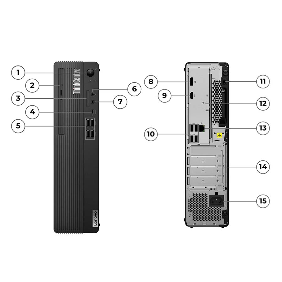 Lenovo M70s Gen5 SFF i5-14400/16GB DDR5/256GB SSD New/Nvidia Quadro P400(2GB)/No ODD/11P Grade A+ Re - Image 2