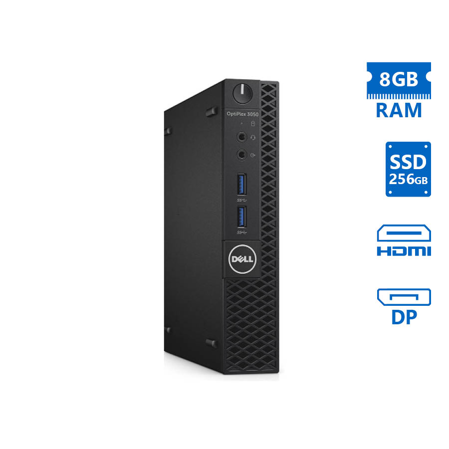 Dell Optiplex 7050 DM WiFi i5-7500T/8GB DDR4/512GB SSD/No ODD/10P Grade A Refurbished PC