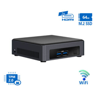 Intel NUC7I3DNKE NUC WiFi i3-7100U/4GB DDR4/64GB M.2 SSD/No ODD/Grade A Refurbished PC